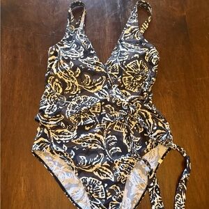Summersalt Black and White Floral One Piece Swimsuit